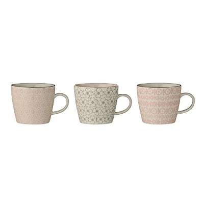 Abbildung von Bloomingville Tassen Cécile 3er Set, Rose Farben/Grau, Farben/Grau
