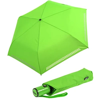Abbildung von iX brella Automatik Kinderschirm Safety Reflex extra leicht neon grün