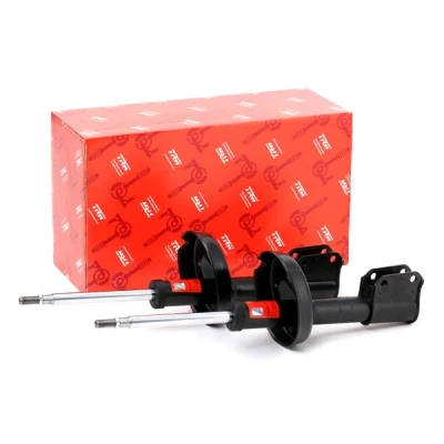 Abbildung von TRW JGM243T Stoßdämpfer Vorderachse Gasdruck 45 Zweirohr Federbein oben Stift M14x1,5 TWIN RENAULT: CLIO 2, THALIA 2 Kasten