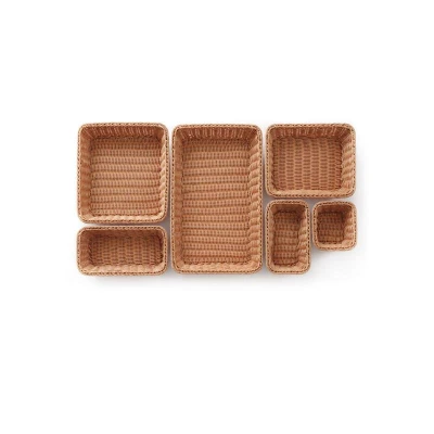 Abbildung von HENDI Brotkorb GN 1/2 32,5 x 26,5 6,5 cm PP Kunststoff braun mit Stahlrahmen spülmaschinengeeignet