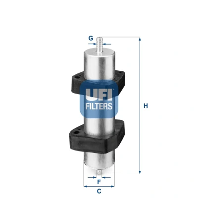 Abbildung von UFI 53.247.00 Innenraumfilter Partikelfilter 394 181 32 MERCEDES BENZ: B Class, A Class