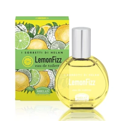 Abbildung von Helan, I Sorbetti LemonFizz Parfüm für Damen und Herren, zitronig spritzig mit Limette Zitrone, Duft Aromen von rosa Pfeffer Ingwer, Eau de Parfum Sommer Vanille, 30 ml