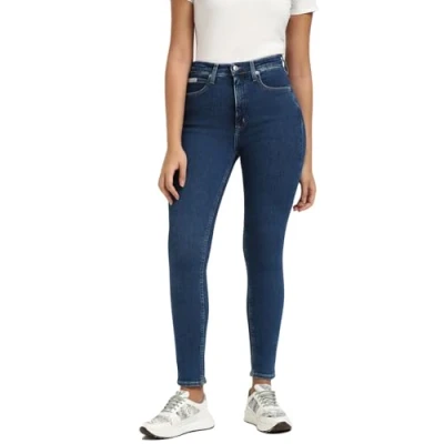 Abbildung von Calvin Klein Jeans MID RISE Skinny Fit, Damen, Größe: 25x34, Denim medium