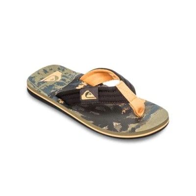 Abbildung von Quiksilver Molokai Layback Zehentrenner für Kinder, Größe: 28, Grape leaf tropicamo Schuhe