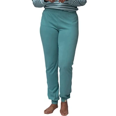 Abbildung von loud + proud JAMA Nachtwäsche Hose, Damen, Größe: 42, Hellblau