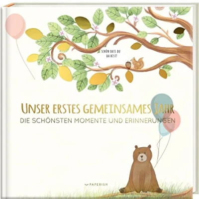 Abbildung von Babyalbum UNSER ERSTES GEMEINSAMES JAHR: Die schönsten Momente und Erinnerungen ein bezauberndes Erinnerungsalbum zur Geburt (PAPERISH Kinderbuch)