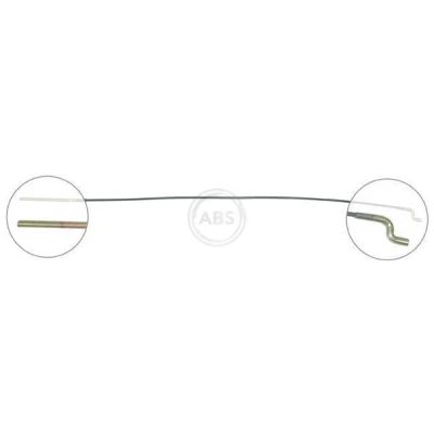 Abbildung von A.B.S. K10024 Handbremsseil 653 Scheibenbremse SEAT: Alhambra I, VOLKSWAGEN: Sharan FORD: Galaxy Mk1 MPV