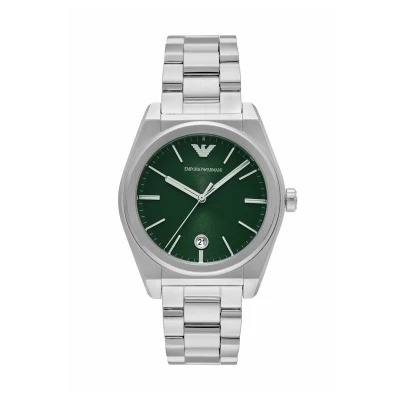 Abbildung von Emporio Armani Tradiitional Federico Uhr silvercoloured, Herren, Größe: One Size, Silver coloured