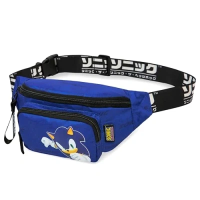 Abbildung von SONIC THE HEDGEHOG Kinder Bauchtasche, Gürteltasche mit Verstellbarem Gurt Geschenke für Jungs