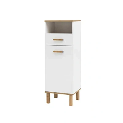 Abbildung von Schildmeyer Padua Highboard 148829, Platingrau/Eiche Landhaus Dekor, 40,4 x 35,0 114,5 cm (B/T/H)