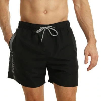 Abbildung von RIPT Herren Essentials Quick Dry UV 50 Sonnenschutz Badeshorts Badehose, Schwarz/Grau, 2XL