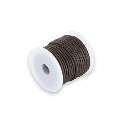 Abbildung von AURORIS 10m Rolle Baumwollband rund 2mm Farbe: braun