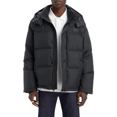 Abbildung von Levi&#039;s Men&#039;s Laurel Short Puffer Jacket, Jet Black, L