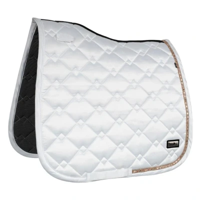 Abbildung von Fair Play Schabracke Azuryt Ceramic Rosegold Dressur Weiß Warmblut