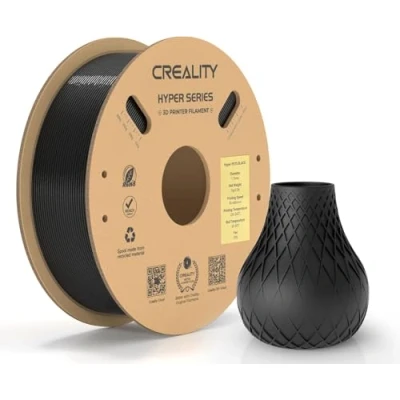 Abbildung von Creality Hyper PETG Filament 1.75 mm, Hochgeschwindigkeits 30600 mm/s 3D Drucker PETG, Maßgenauigkeit ± 0.03 Passend für die Meisten Drucker, 1 KG (2.2 lbs) Spule (Schwarz)