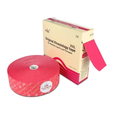 Abbildung von Nasara Original Kinesiologie Physio XXL Tape für Sport und Medizin, Rollengröße 5cm x 32m, pink