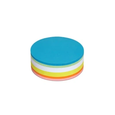 Abbildung von MAUL Moderationskarten rund Ø 13,5 cm (250 Stück) Beschriftbare Karteikarten Coaching Karten Präsentationskarten Moderationskoffer Nachfüllpack 150 g/m² Papier Bunt