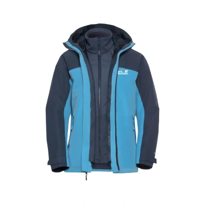 Abbildung von Jack Wolfskin 3 in 1 Funktionsjacke »WILD PLACES 3IN1 JKT W«, mit Kapuze
