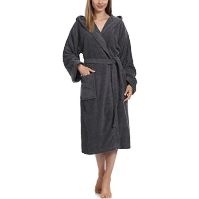 Abbildung von Ladeheid Bademantel, Damen, Größe: XL, Darkgrey black