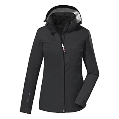 Abbildung von killtec Damen Funktionsjacke/Outdoorjacke mit abzippbarer Kapuze KOS 133 WMN JCKT, schwarz, 44, 38383 000