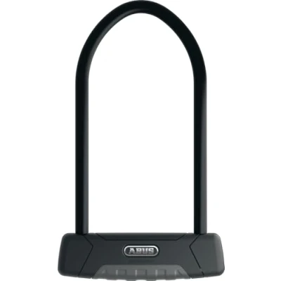 Abbildung von ABUS Bügelschloss Granit Plus 470 + Eazy KF Halterung Fahrradschloss mit Parabolbügel Sicherheitslevel 12 230 mm Bügelhöhe, Schwarz