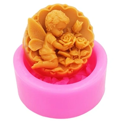 Abbildung von Longcang Mold Winkel Baby Craft Art Silikon Seifenform Handwerk DIY Formen, Seife Kerze Handmade Formen (N208)