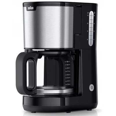 Abbildung von Braun PurShine KF 1500 BK Kaffeemaschine Filterkaffeemaschine mit Glaskanne für bis zu 10 Tassen, OptiBrew System, Automatische Abschaltung, 1000 Watt, Schwarz
