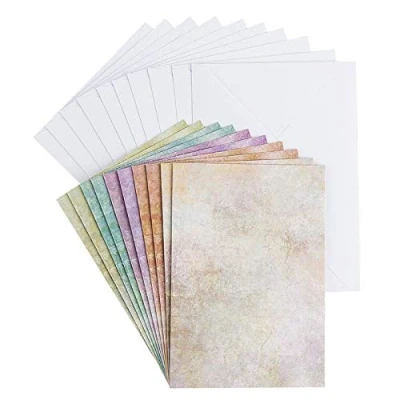 Abbildung von Ideen mit Herz Grußkarten Set Umschlägen 10 Motiv Karten blanko bunt neutral ideal für Glückwünsche zum Geburtstag, Hochzeit,uvm. Din B6 (Shabby Chic)