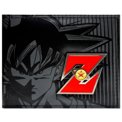 Abbildung von Toei Dragonball Z Goku Red Metallabzeichen Schwarz Portemonnaie Geldbörse