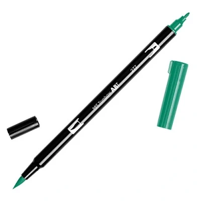 Abbildung von Tombow ABT 277 Fasermaler Dual Brush Pen mit zwei Spitzen, dark green, 1 Stück (1er Pack)