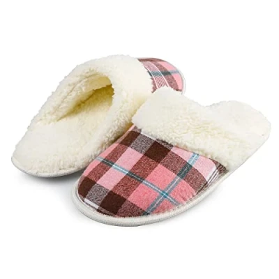Abbildung von riemot Hausschuhe Herren Damen Warme Plüsch Pantoffeln Winter Memory Foam Rutschfeste Kuschelige Flauschige Slipper für Indoor &amp; Outdoor