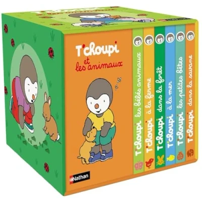 Abbildung von Ma petite bibliothèque T&#039;choupi et les animaux: Coffret en 6 volumes : à la mer ; dans savane bébés animaux ... ferme petites bêtes