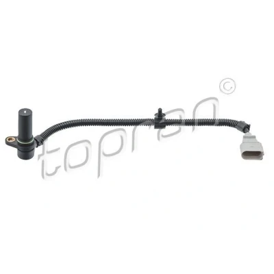 Abbildung von TOPRAN 116 782 Impulsgeber 3 mit Kabelschutzrohr, Halter, Dichtung Kabel VOLKSWAGEN: Touareg I, Transporter 5, 5 Bus