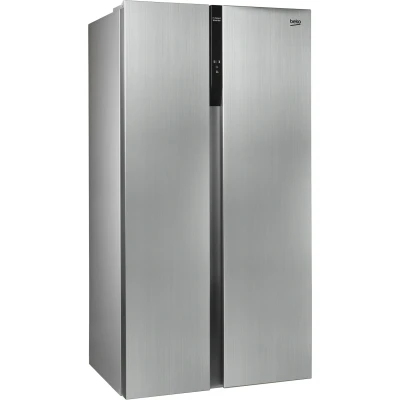 Abbildung von Beko GNO5322XPN Side by Side, Kühlschrank, Gefrierschrank, 532 l Gesamtvolumen, 347 Liter Kühlbereich, 185 Gefrierbereich, Multifunktionsdisplay, Schnellkühlen, Türalarm, Edelstahl Look