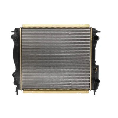Abbildung von NRF 59121 Kühler, Motorkühlung Aluminium 430 396 34 Kühlrippen mechanisch gefügt RENAULT: CLIO 1
