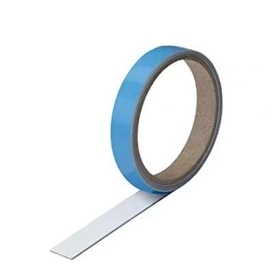 Abbildung von Selbstklebende Stahlblech Magnet Wandleiste als Haftgrund für Magnete I 19 mm Breit 1 Meter Lang Magnetleiste einfach zuschneidbar mag_243