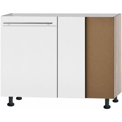 Abbildung von OPTIFIT Eckunterschrank »Bern« 100 cm breit, mit 1 Tür höhenverstellbaren Füßen, Metallgriff
