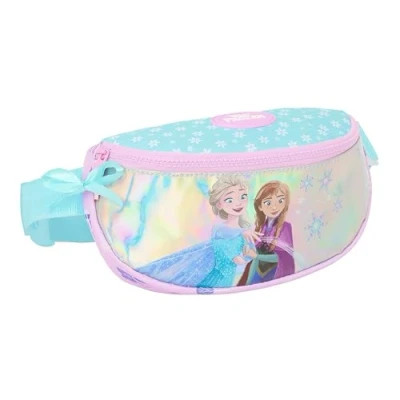Abbildung von Safta Frozen Cool Days Gürteltasche für Kinder, ideal Jugendliche und Kinder unterschiedlichen Alters, bequem vielseitig, Qualität Widerstandsfähigkeit, 23 x 9 14 cm, Violett/Himmelblau,