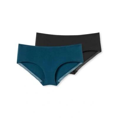 Abbildung von Schiesser Panty »&quot;Cotton Lace&quot;«, (2er Pack), mit femininem Spitzenband am Bund