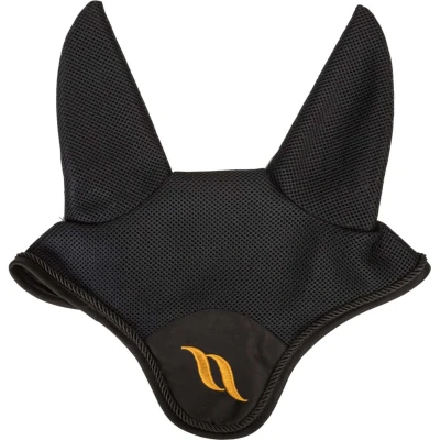 Abbildung von Back on Track Fliegenhaube AirFlow Schwarz Warmblut