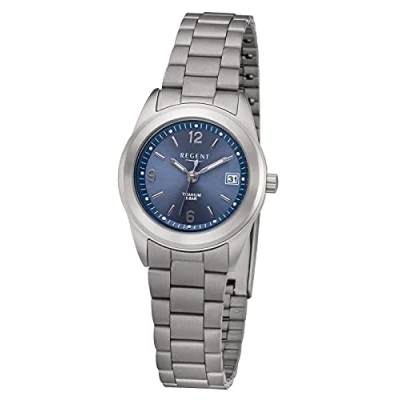 Abbildung von REGENT Damen Armbanduhr Titan analog Quarz Titanband F 1168