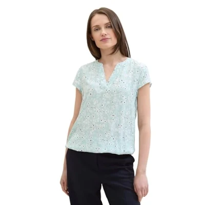 Abbildung von TOM Tailor Bluse, Damen, Größe: 38, Blue tiny flower design