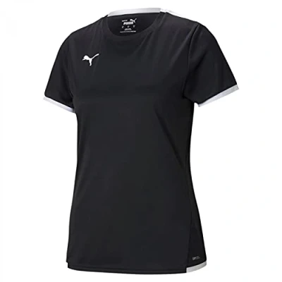 Abbildung von Puma Teamliga Tshirt print, Damen, Größe: XS, Pumablack/pumawhite
