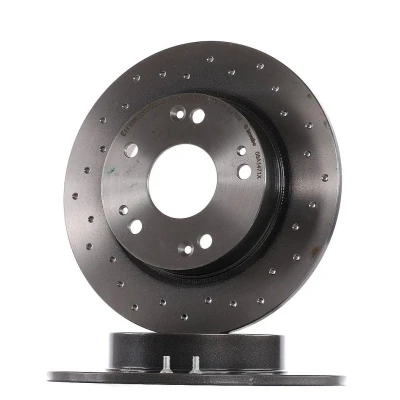 Abbildung von BREMBO XTRA LINE 08.A147.1X Bremsscheibe 260 9 5 voll, gelocht beschichtet mit Schrauben HONDA: CIVIC 8 Hatchback,