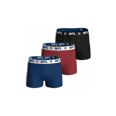 Abbildung von NFL Barefoot International Herren Shield 3pk Boxers Anorak, Navy red Black, XL EU
