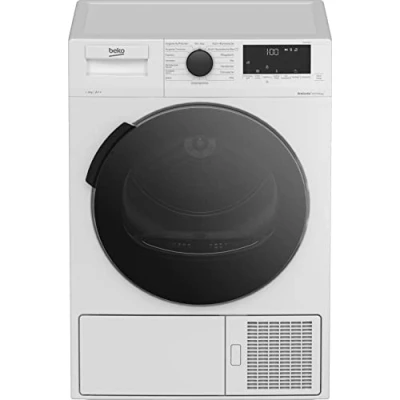 Abbildung von Beko DHC946GX b300 Wärmepumpentrockner, Wäschetrockner, 9 kg, Frontlader, AquaWave Schontrommel, Hygiene Trocknen &amp; Auffrischen, 15 Programme, Weiß