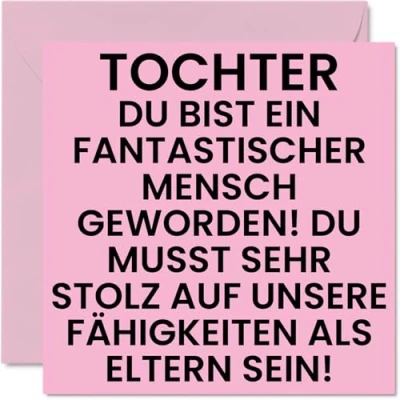 Abbildung von Lustige Geburtstagskarten für Tochter Unglaubliche Person Scherz Happy Birthday Karte Geburtstagsgeschenke Tochter, 145 mm x Geburtstagsgrußkarten, Geschenk