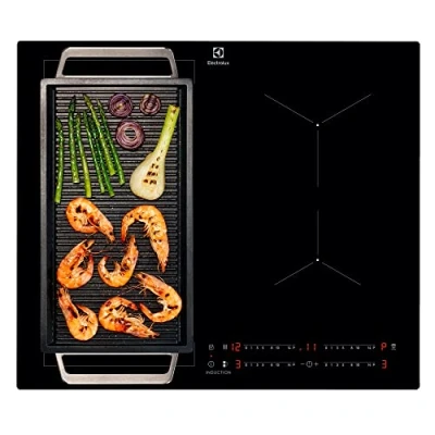 Abbildung von Electrolux Piano Cottura a Induzione 4 Fuochi da Incasso, LIL63443, Zone Flessibili, 60 Funzione Bridge, 590x520 mm, Nero