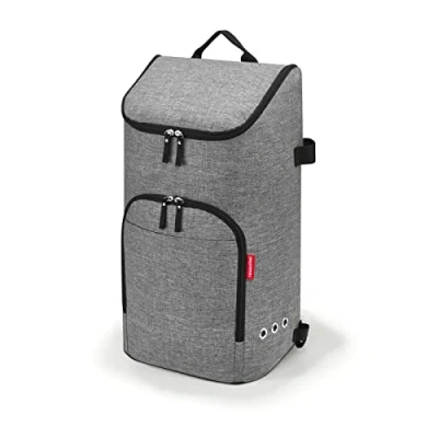Abbildung von reisenthel citycruiser Bag inTwist Silber Praktische Einkaufstasche Mit Mehreren großen Fächern dem Rack als Trolley verwendbar