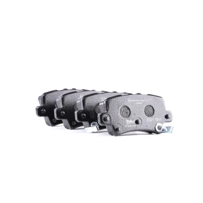Abbildung von VALEO 301849 Bremsbelagsatz FIRST Hinterachse inkl. Verschleißwarnkontakt ohne Anti Quietsch Blech HONDA: CIVIC 8 Hatchback